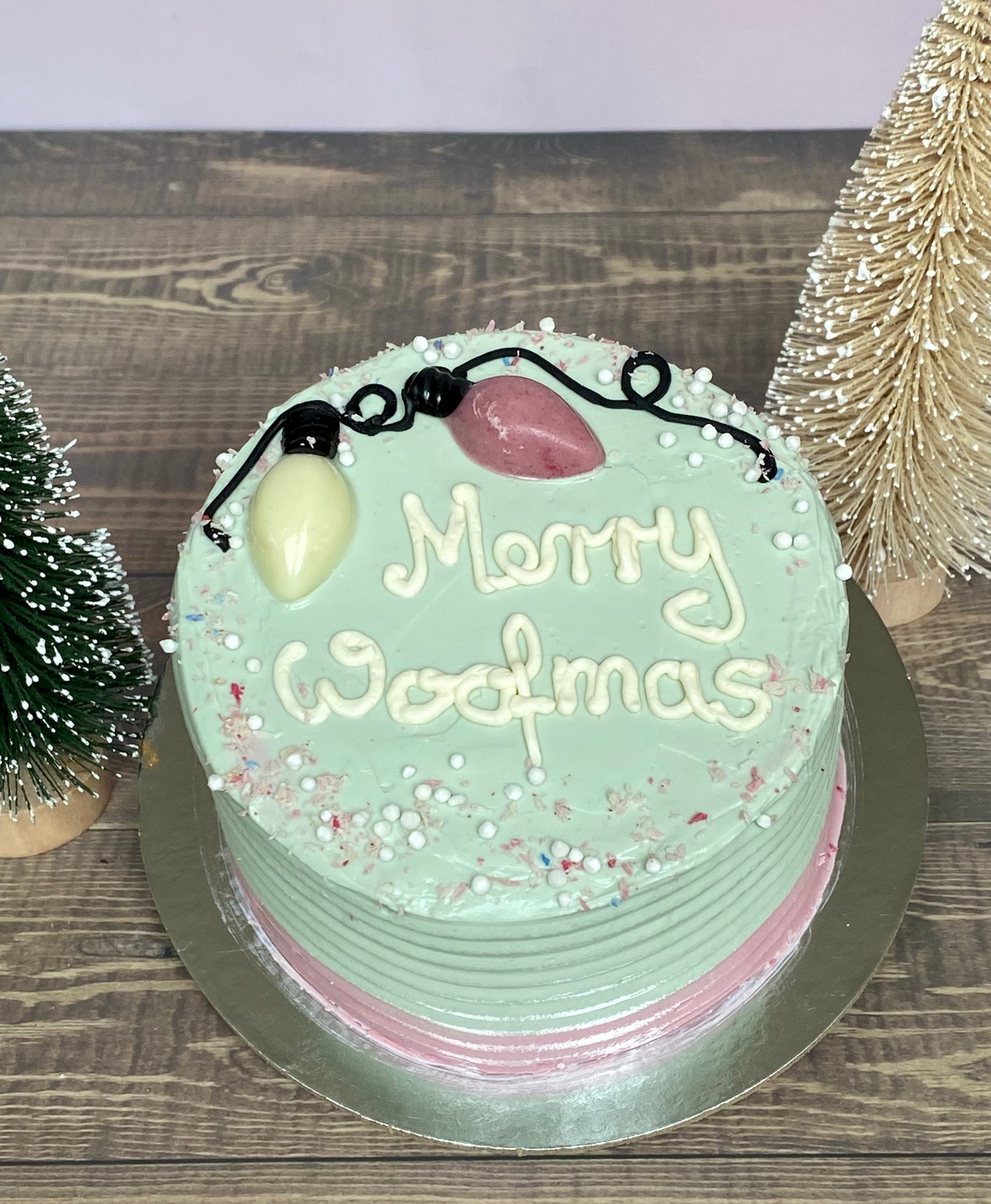4” Mini Xmas Dog Cake
