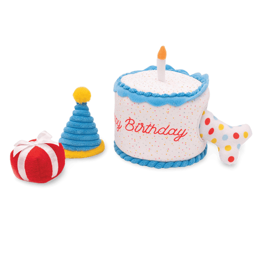 Zippy Burrow Birthday Cake Dog Toy