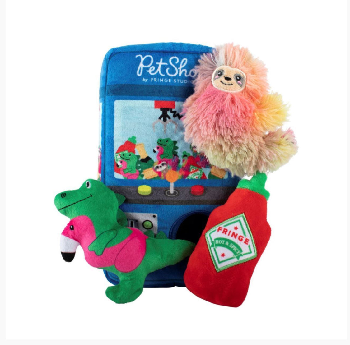 Fringe Studio Ready Set Claw Machine Hide & Seek Burrow Dog Toy