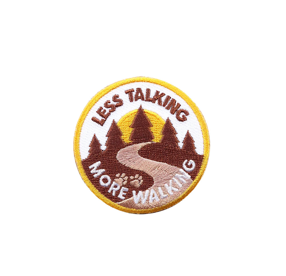 Less Talking More Walking Merit Badge Iron-On